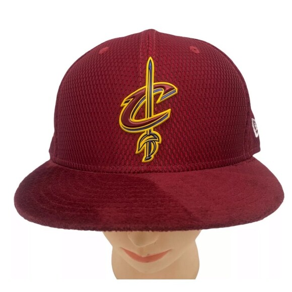 Cleveland Cavaliers on Court Era 9 Fifty Snapback Hat Burgundy custom *WAYNE* - Picture 1 of 7